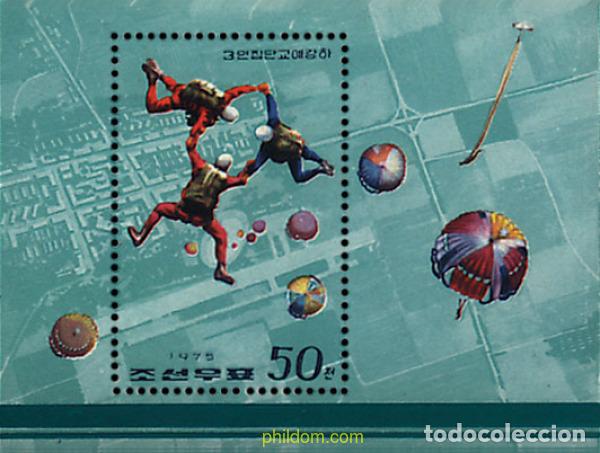 Sellos: 49440 MNH COREA DEL NORTE 1975 PARACAIDISMO