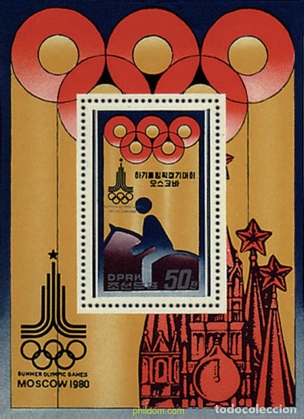 Sellos: 68318 MNH COREA DEL NORTE 1979 22 JUEGOS OLIMPICOS VERANO MOSCU 1980