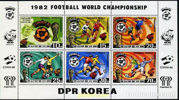 Francobolli: 11544 MNH COREA DEL NORTE 1981 COPA DEL MUNDO DE FUTBOL. ESPA&Ntilde;A-82