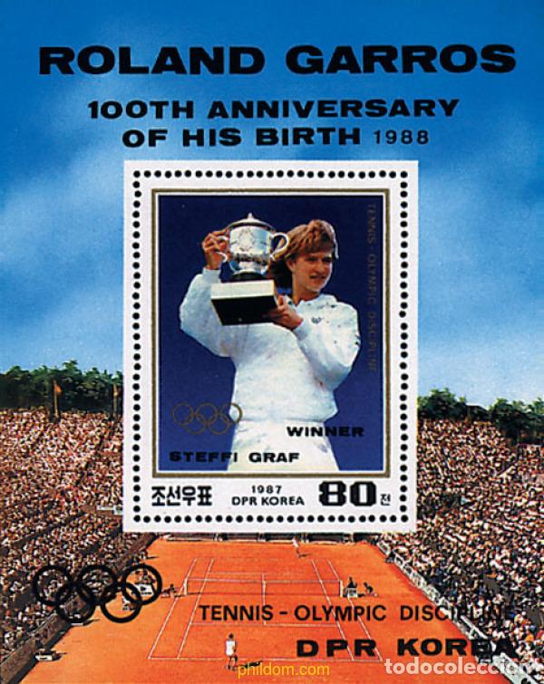 Sellos: 47988 MNH COREA DEL NORTE 1987 TENIS - Foto 1