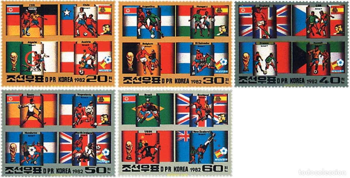 Francobolli: 603513 MNH COREA DEL NORTE 1982 COPA DEL MUNDO DE FUTBOL. ESPA&Ntilde;A-82