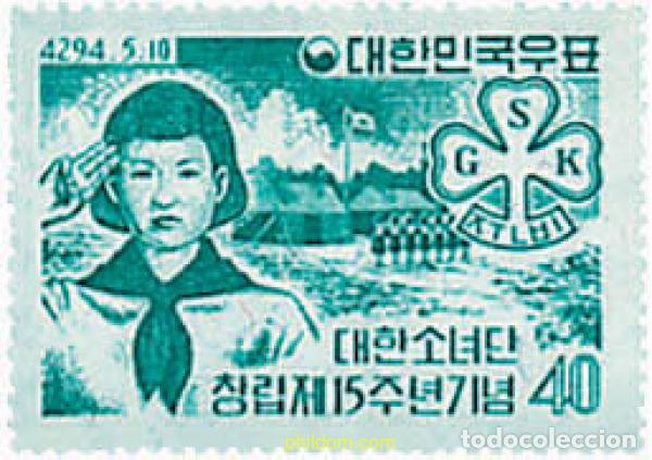 Sellos: 38660 MNH COREA DEL SUR 1961 15 ANIVERSARIO DEL ESCULTISMO FEMENINO