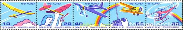 Sellos: 160317 MNH COREA DEL SUR 1981 3 COMPETICION NACIONAL DE AEROMODELISMO