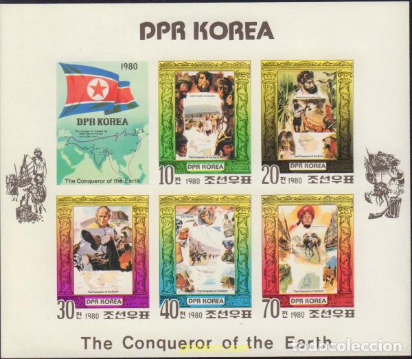 Sellos: 149408 MNH COREA DEL NORTE 1980 LOS CONQUISTADORES DE LA TIERRA