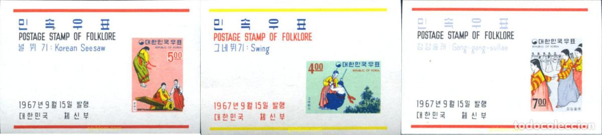 Briefmarken: 49565 MNH COREA DEL SUR 1967 FOLCLORE