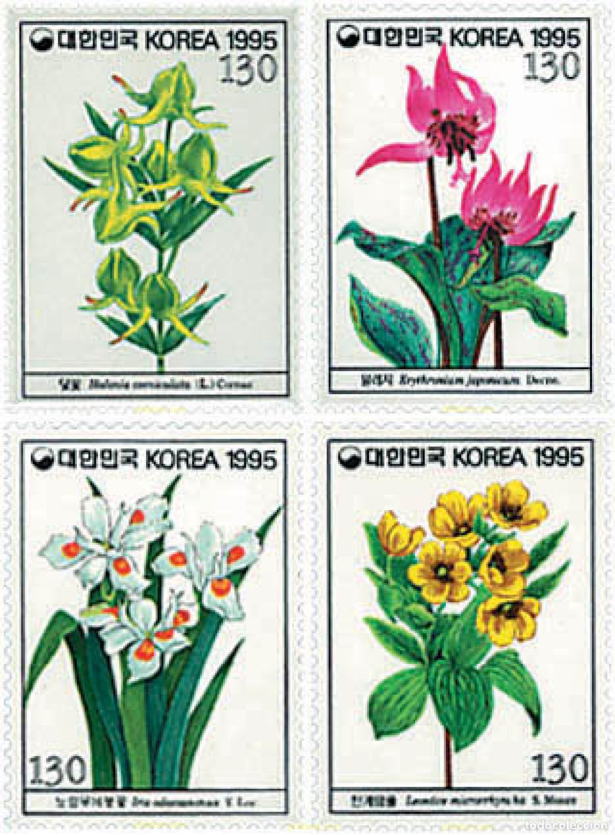 Briefmarken: 83316 MNH COREA DEL SUR 1995 FLORES SILVESTRES