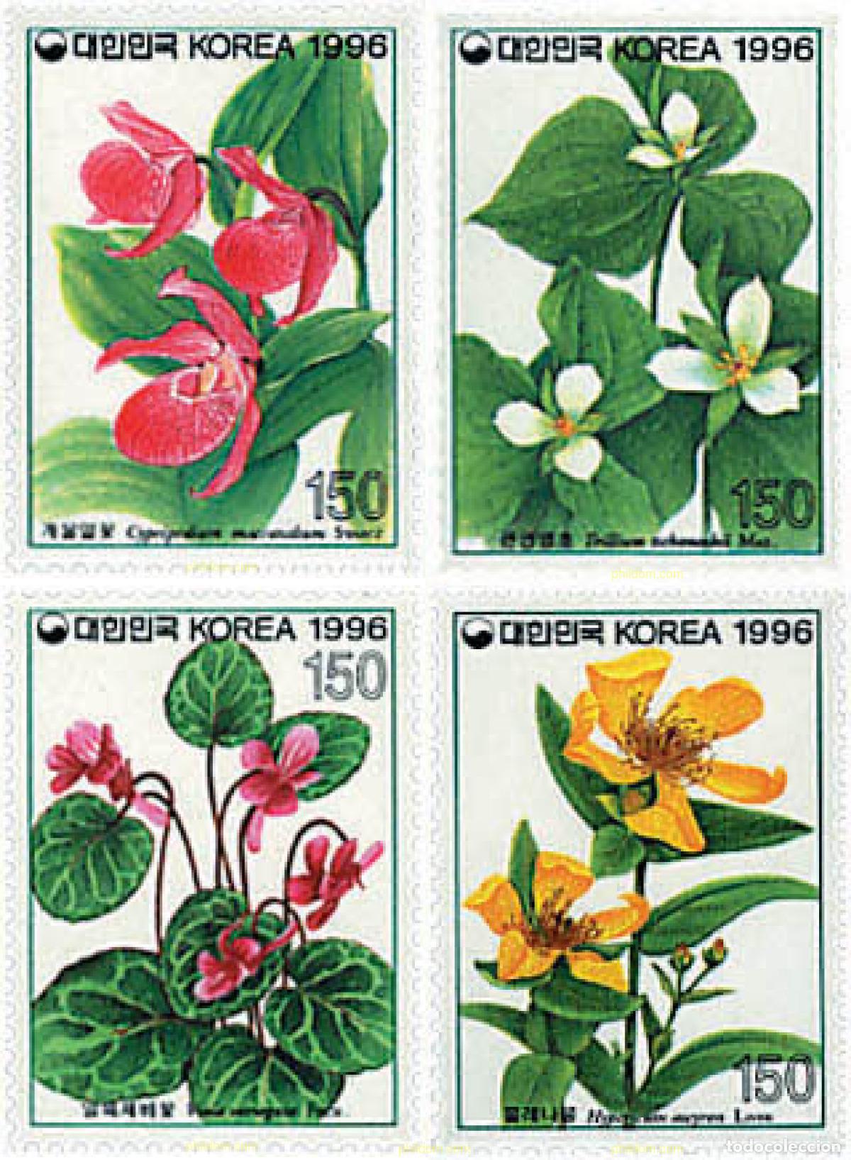 Sellos: 83317 MNH COREA DEL SUR 1996 FLORES SILVESTRES