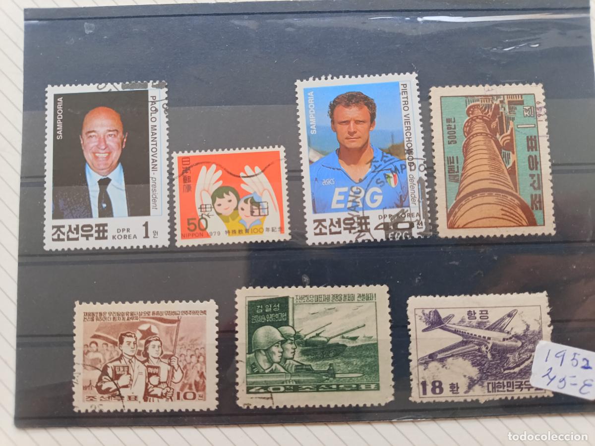 Briefmarken: Koreal del Norte. Lote de sellos