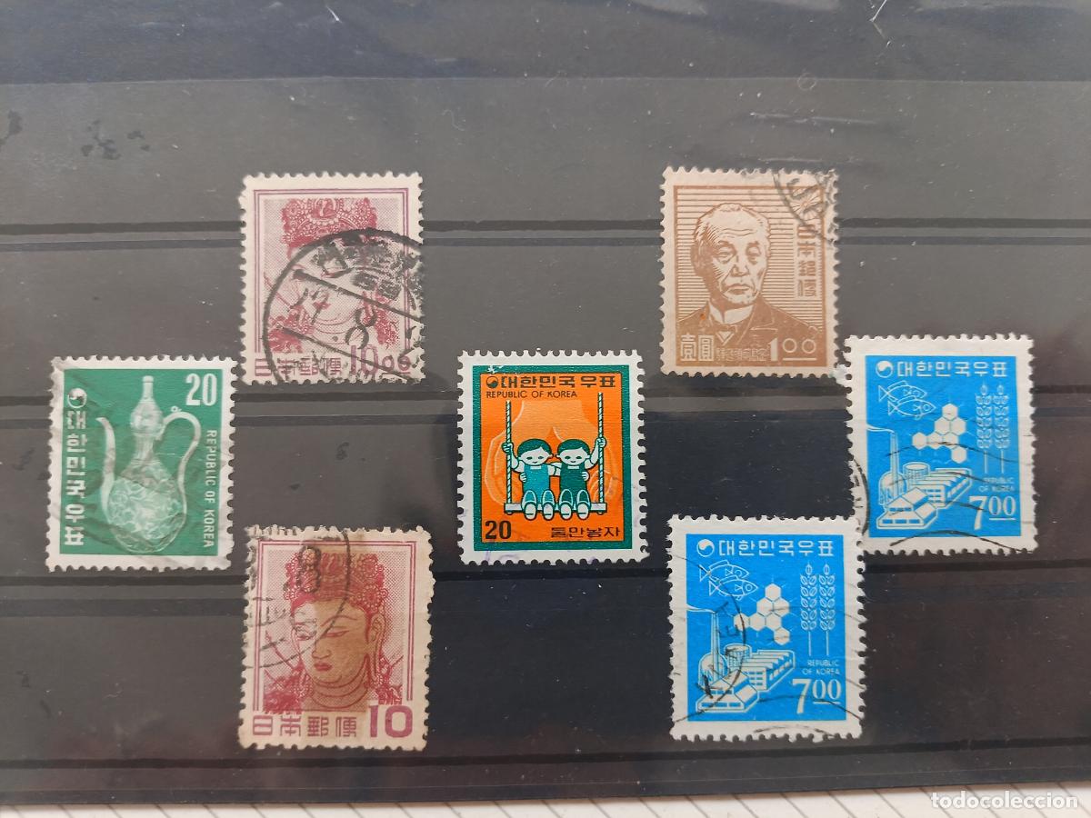 Briefmarken: Korea del Sur y Jap&oacute;n. Lote de sellos