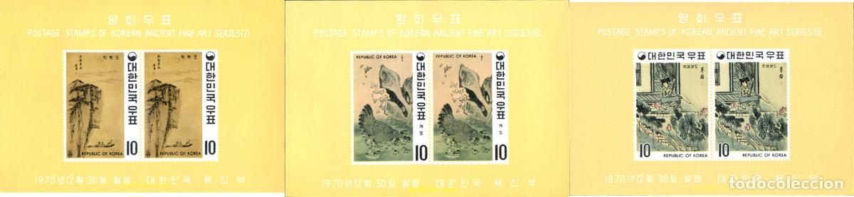 Sellos: 20716 MNH COREA DEL SUR 1970 PINTURAS DE LA DINASTIA YI