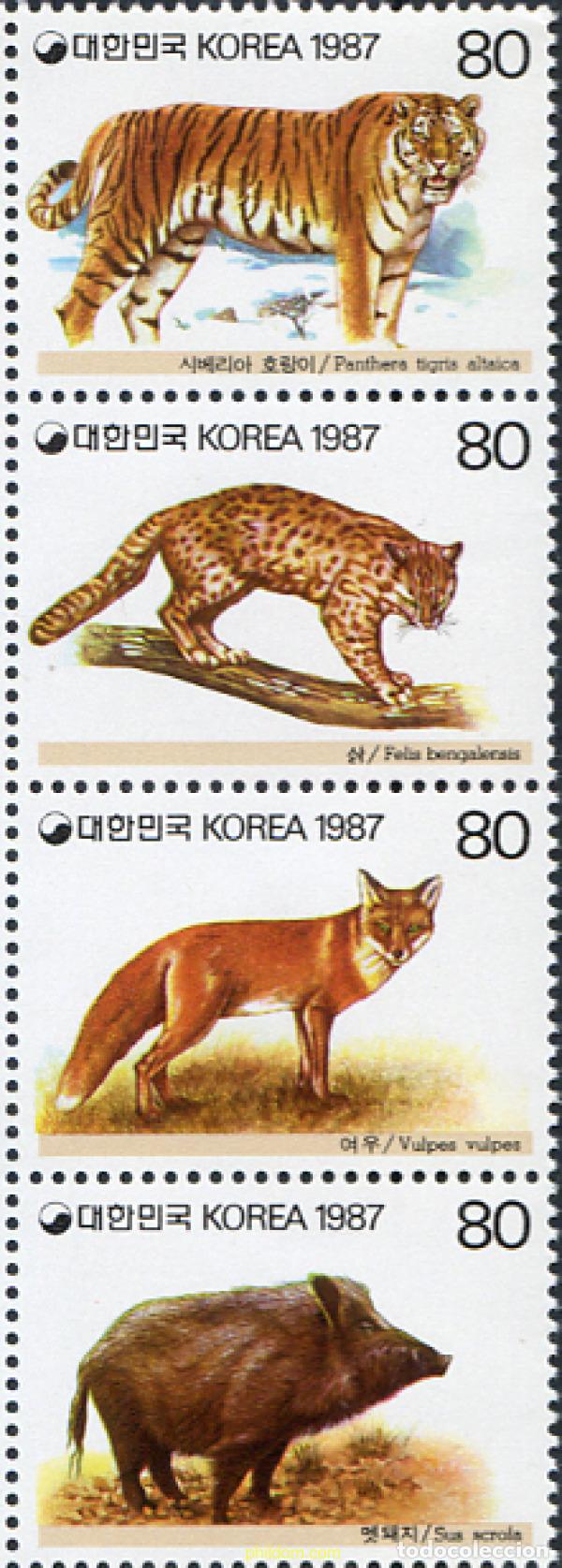 Sellos: 288919 MNH COREA DEL SUR 1987 PROTECCION DE LA NATURALEZA