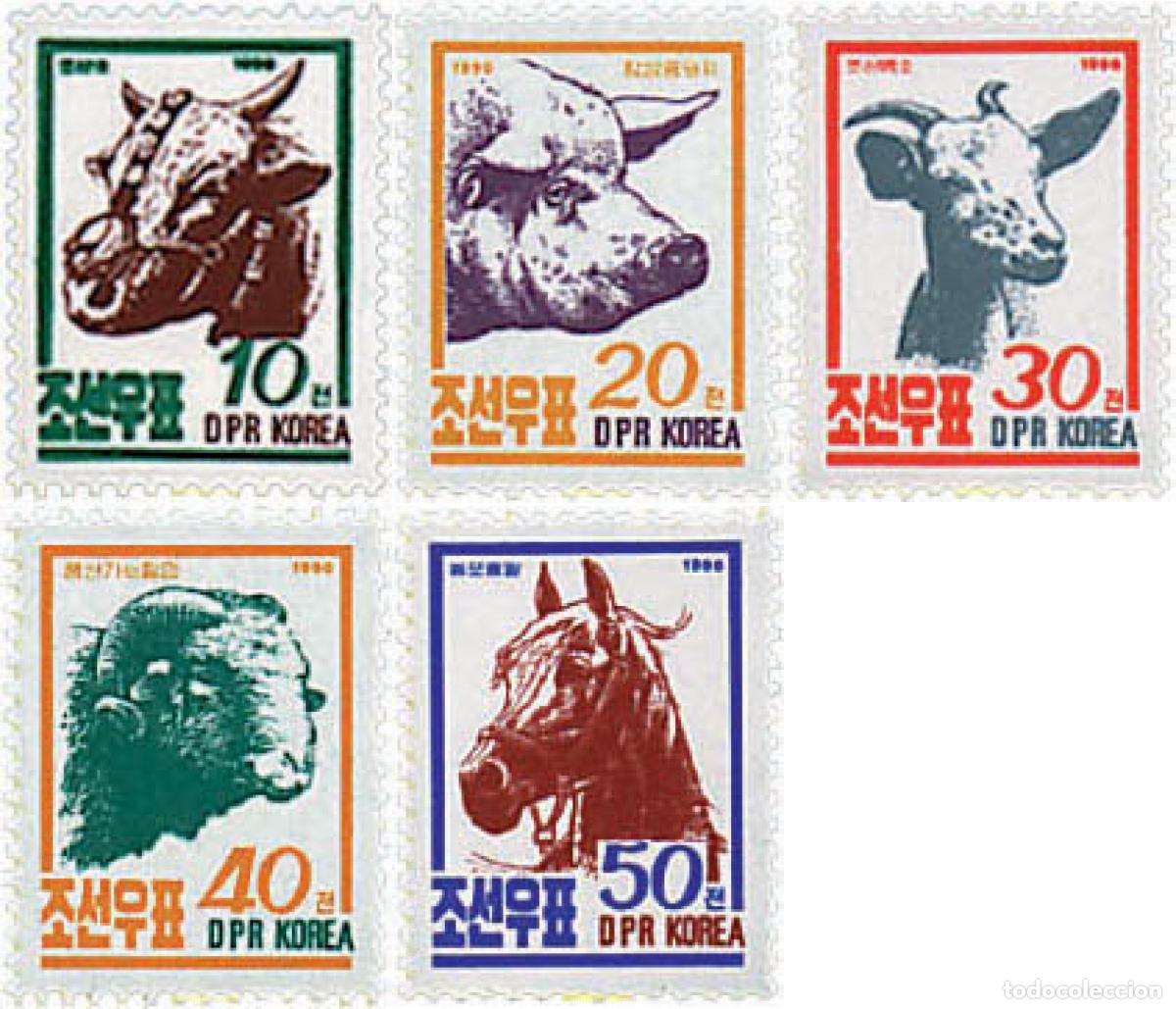 Sellos: 37468 MNH COREA DEL NORTE 1990 FAUNA