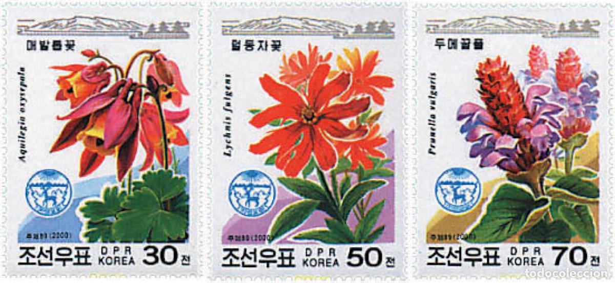 Stamps: 82989 MNH COREA DEL NORTE 2000 FLORES DEL MONTE PAEKTU
