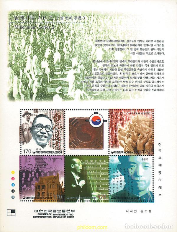 Sellos: 82563 MNH COREA DEL SUR 2001 MILENIO