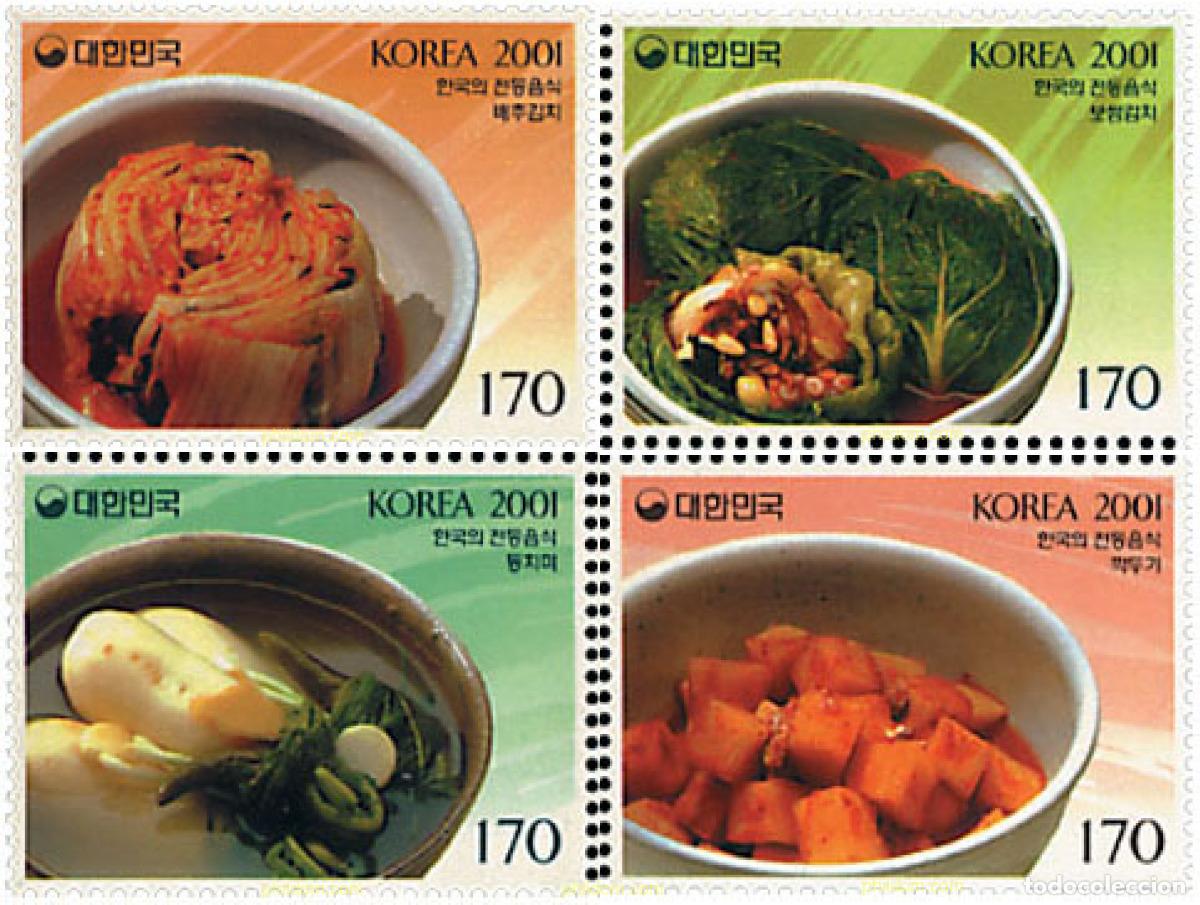 Sellos: 82565 MNH COREA DEL SUR 2001 PLATOS TIPICOS