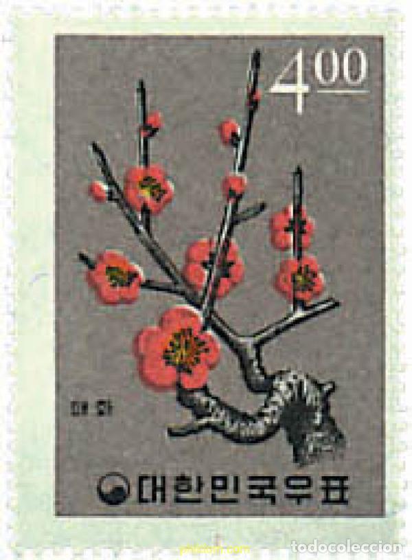 Timbres: 200579 HINGED COREA DEL SUR 1965 FLORA