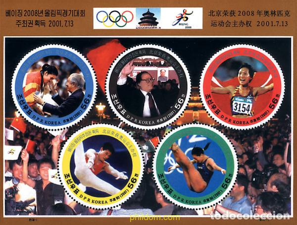 Timbres: 87331 MNH COREA DEL NORTE 2001 29 JUEGOS OLIMPICOS VERANO PEK&Iacute;N 2008