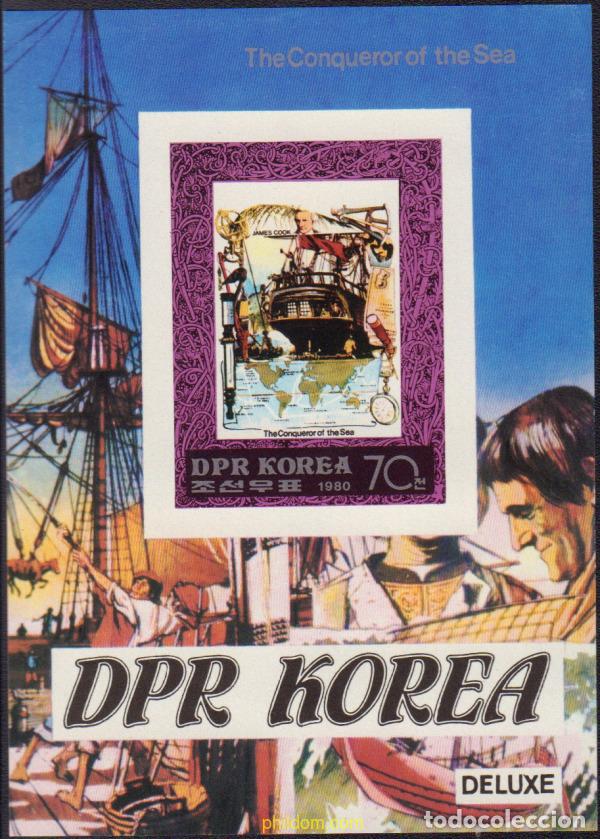 Sellos: 13179 MNH COREA DEL NORTE 1980 CONQUISTADORES DEL MAR