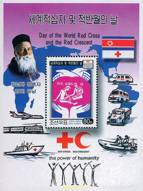 Sellos: 103764 MNH COREA DEL NORTE 2002 DIA MUNDIAL DE LA CRUZ ROJA Y DE LA MEDIA LUNA