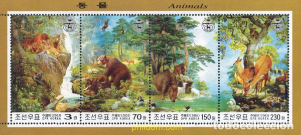 Sellos: 131977 MNH COREA DEL NORTE 2003 FAUNA SALVAJE