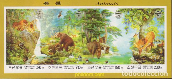Sellos: 579380 MNH COREA DEL NORTE 2003 FAUNA SALVAJE