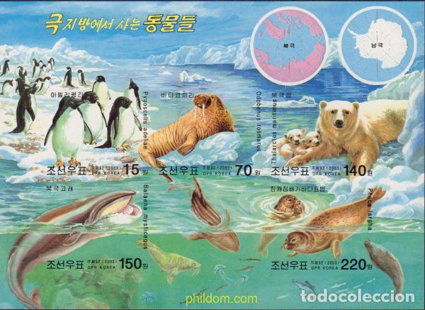 Sellos: 136369 MNH COREA DEL NORTE 2003 FAUNA POLAR