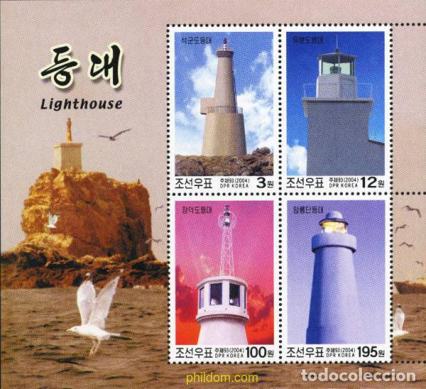 Sellos: 143684 MNH COREA DEL NORTE 2004 FAROS - Foto 1