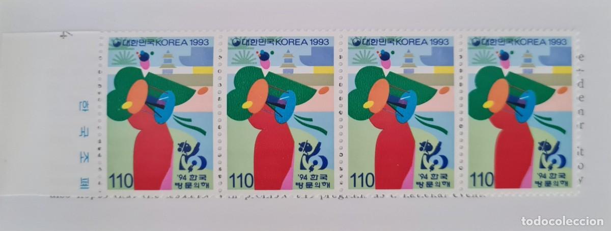 Selos: Librillo postal, primer d&iacute;a de emisi&oacute;n, Korea del Sur 1993
