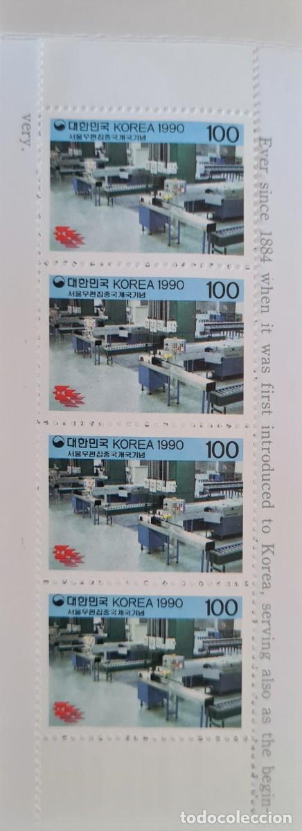 Briefmarken: Librillo postal, primer d&iacute;a de emisi&oacute;n, Korea del Sur 1990