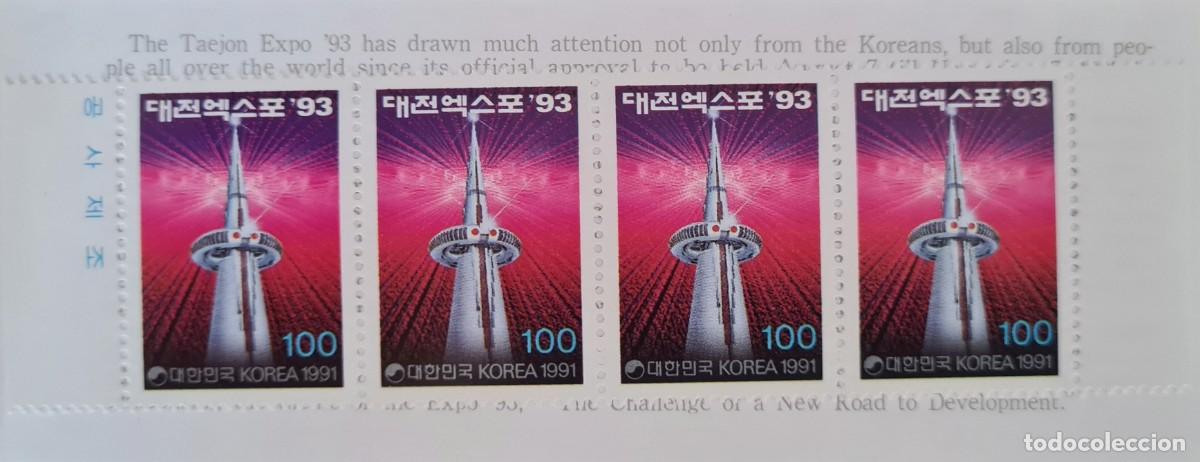 Stamps: Serie de dos librillos postales, primer d&iacute;a de emisi&oacute;n, Korea del Sur 1993