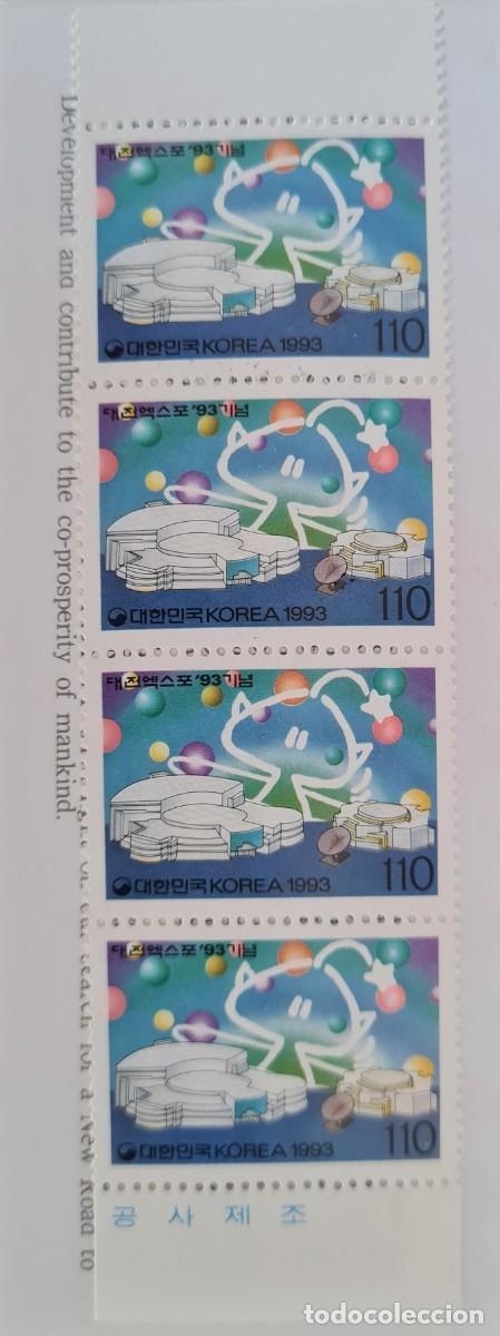 Stamps: Serie de tres librillos postales, primer d&iacute;a de emisi&oacute;n, Korea del Sur 1993: EXPO 93