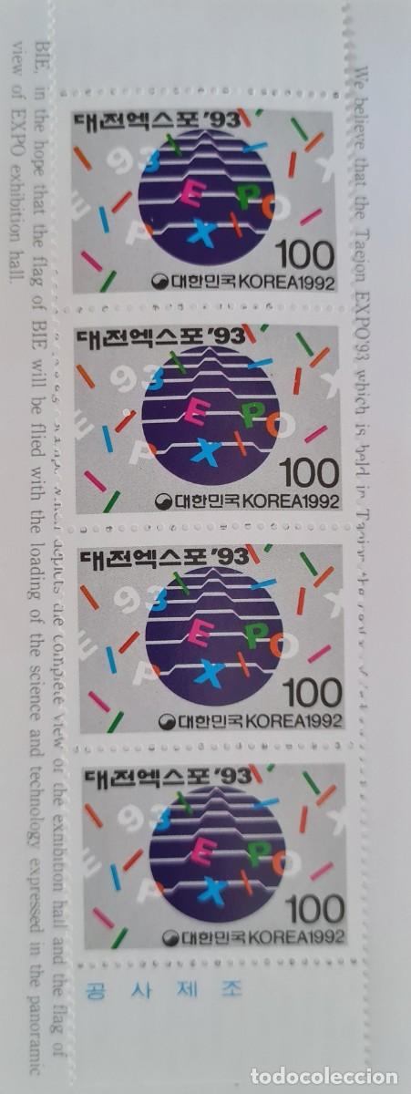 Stamps: Dos librillos postales, primer d&iacute;a de emisi&oacute;n, Korea del Sur 1992: EXPO 93