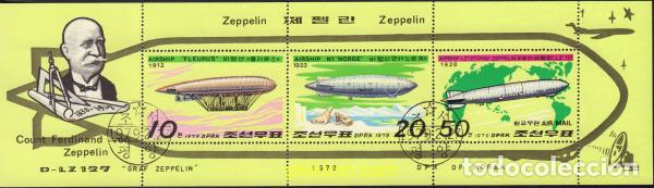 Sellos: 595865 USED COREA DEL NORTE 1979 DIRIGIBLES - Foto 1