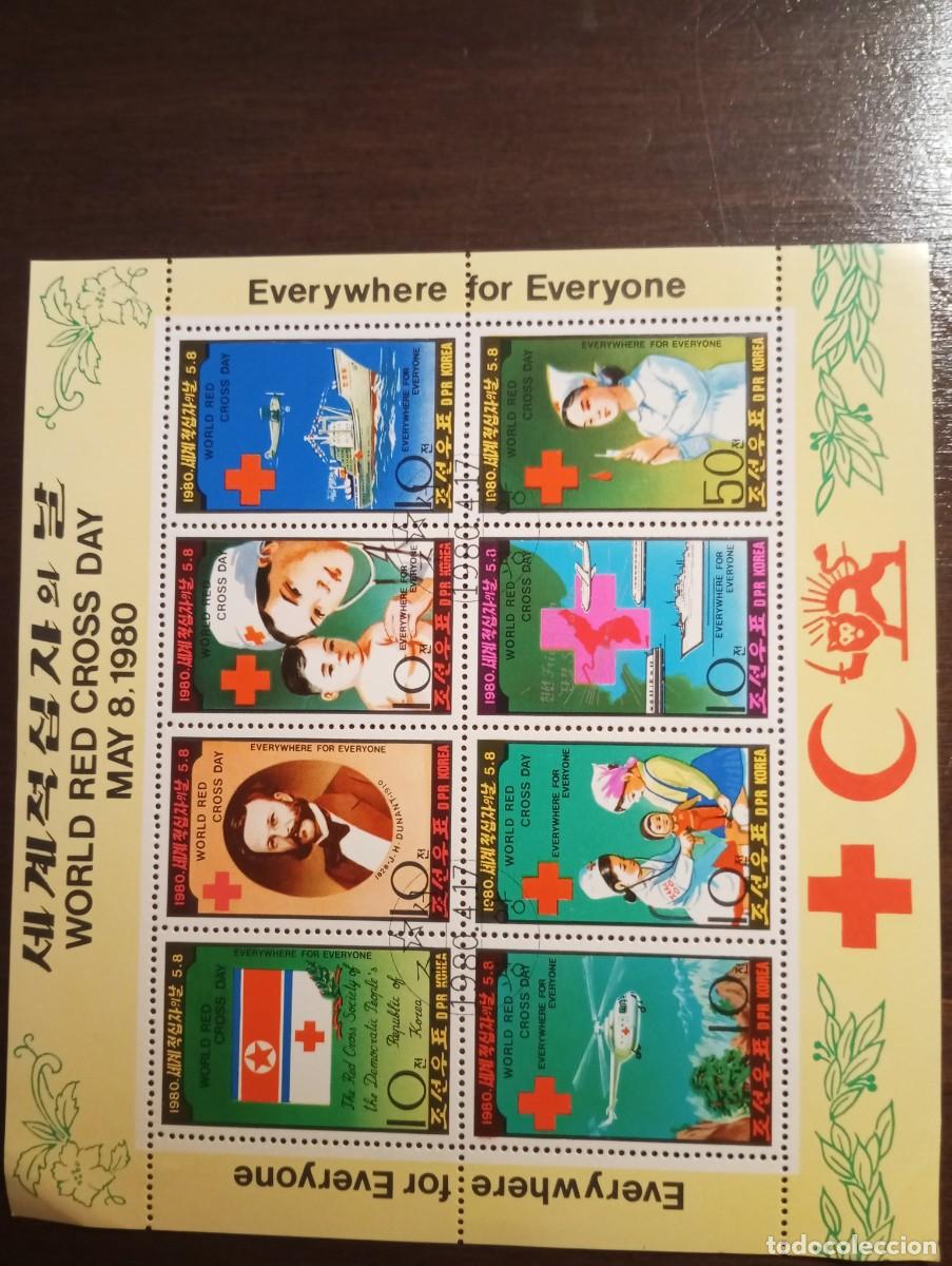 Sellos: COREA DEL NORTE 1980, CRUZ ROJA