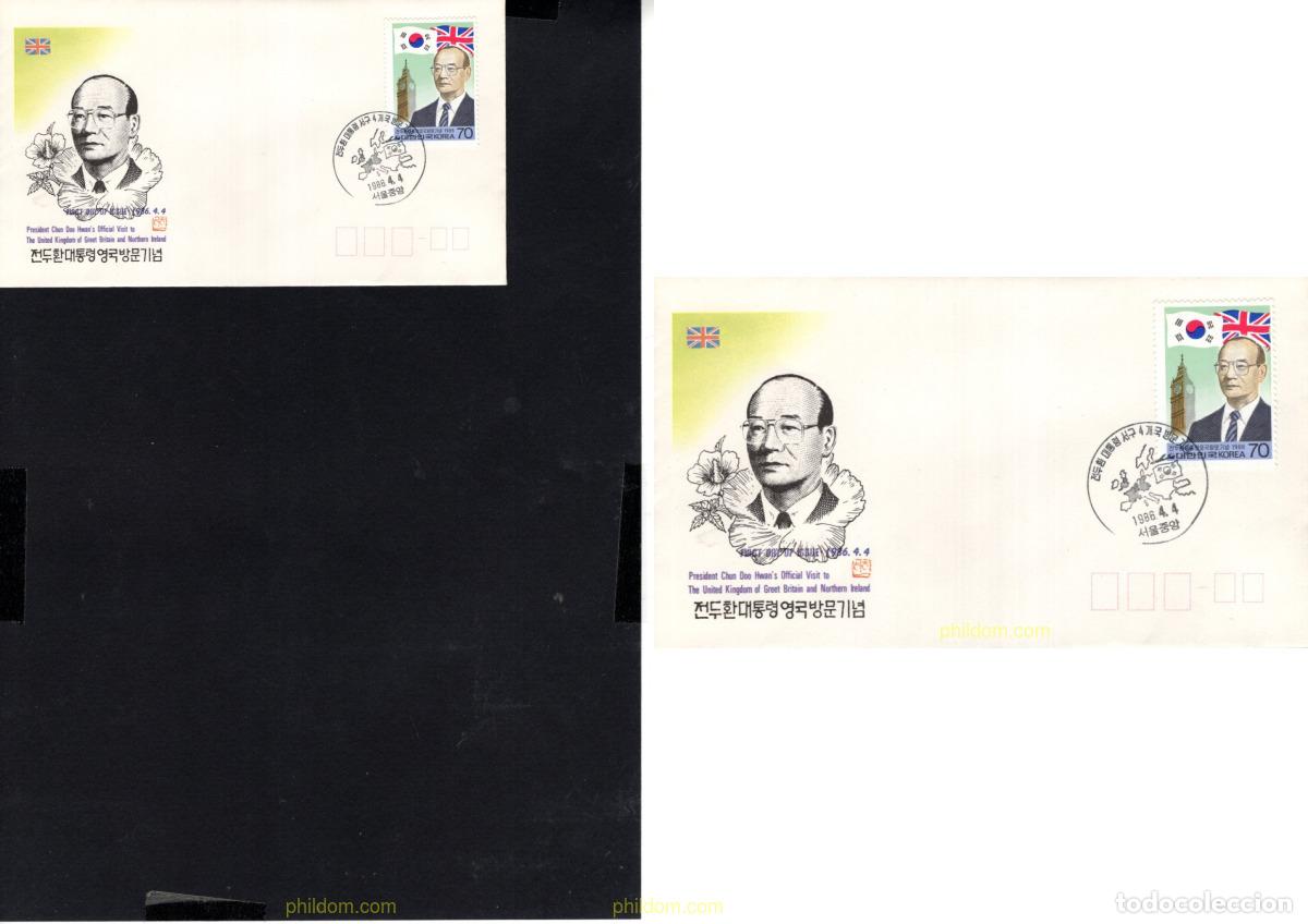 Sellos: 718886 MNH COREA DEL SUR 1986 VISITAS DEL PRESIDENTE CHUN DOO HWAN