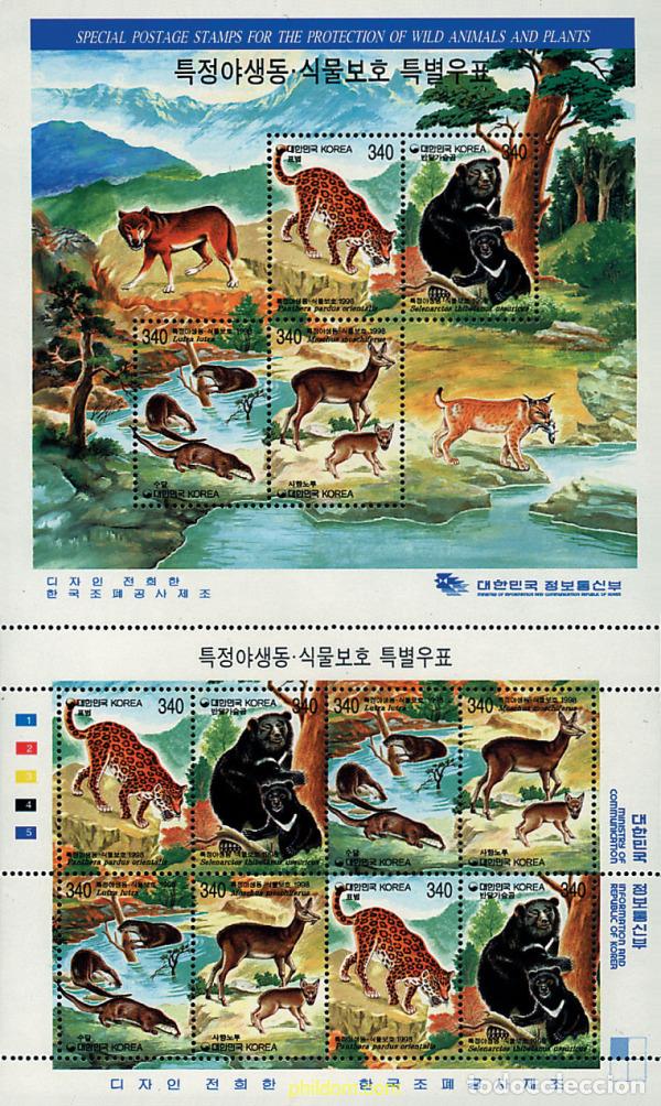 Sellos: 8648 MNH COREA DEL SUR 1998 MAMIFEROS - Foto 1