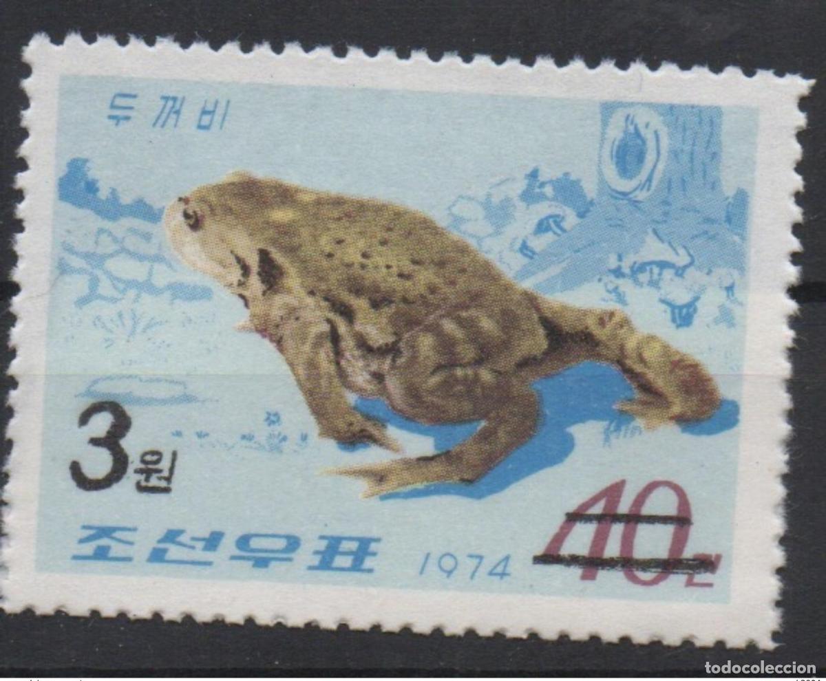 Sellos: Corea 2006 Mi. 5032 sobrecargado Fauna Frog Frosch MNH RARE