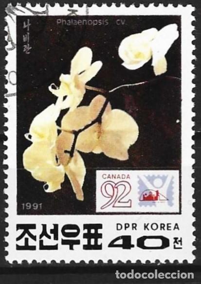Sellos: Corea del Norte 1991 - Mi 3244 - YT 2246 - Flores