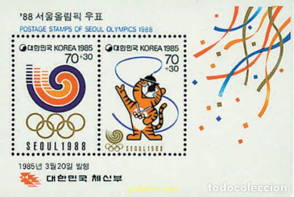 Sellos: 41448 MNH COREA DEL SUR 1985 24 JUEGOS OLIMPICOS VERANO SEUL 1988