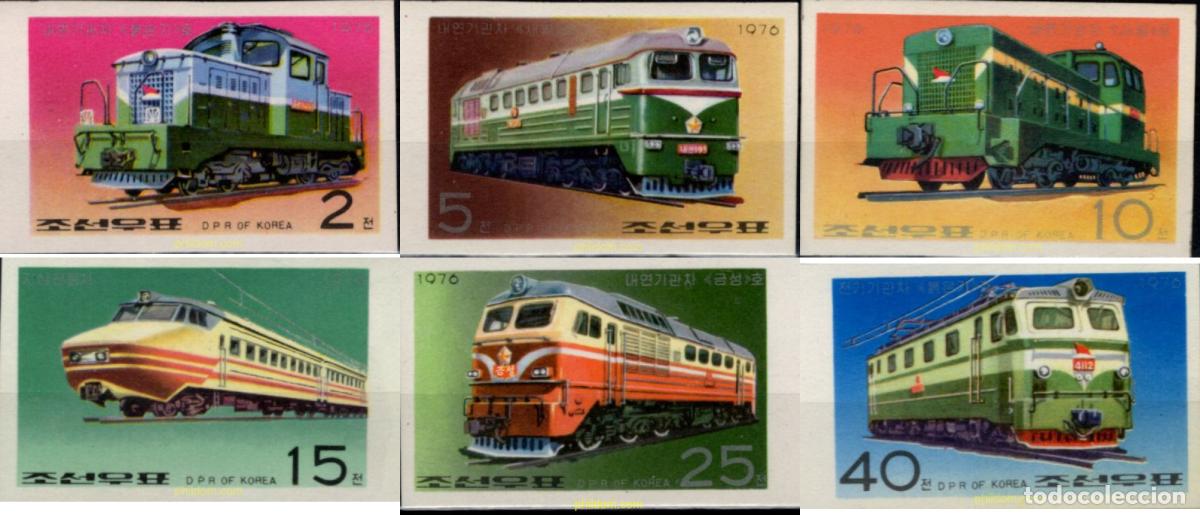 Sellos: 16736 MNH COREA DEL NORTE 1976 LOCOMOTORAS