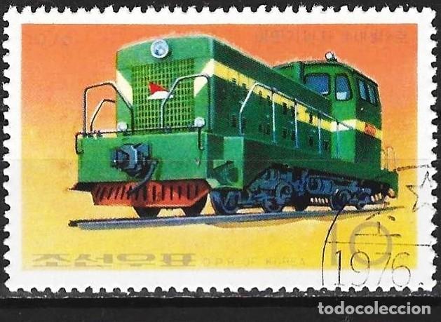 Sellos: Corea del Norte 1976 - Mi 1557A - YT 1397J - Locomotora diesel