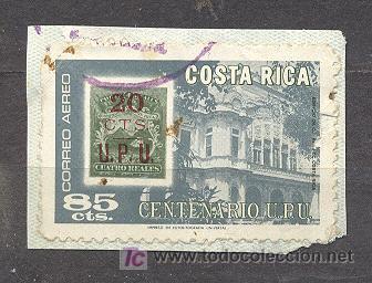 Sellos: COSTA RICA, AEREO, CENTENARIO U.R.U - Foto 1