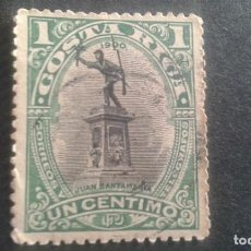 Sellos: COSTA RICA,1901,ESTATUA JUAN SANTAMARÍA,YVERT 41,SCOTT 45,USADO,(LOTE AG)