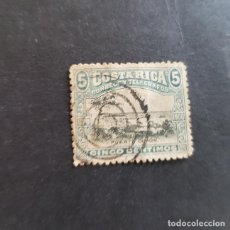 Sellos: COSTA RICA,1901,PUERTO LIMÓN,YVERT 43,SCOTT 47,USADO,(LOTE AG)