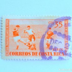Sellos: SELLO POSTAL COSTA RICA 1960 35 C DEPORTES III JUEGOS PANAMERICANOS DE FUTBOL. Lote 154738566