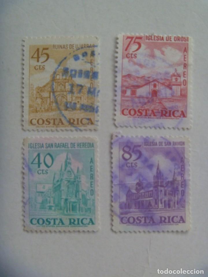 lote de 4 sellos de costa rica : iglesias - Compra venta en todocoleccion