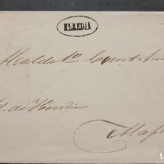 Sellos: O) 1870 ALREDEDOR DE COSTA RICA, SOBRE OFICIAL A ALAJUELA, HEREDIA ENMARCADA CHAQUETADA, SELLO DE MA. Lote 311418718