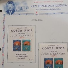 Sellos: SO) COSTA RICA, JOHN KENNEDY, PRESIDENT OF THE UNITED STATES, SINCERITY PATRIOTISM COURAGE, MNH. Lote 339715343