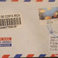 Sellos: J) 2004 COSTA RICA, FISHES, AIRMAIL, CIRCULATED COVER, FROM COSTA RICA TO CARIBE. Lote 361585300