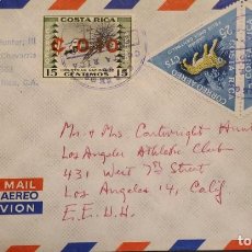Sellos: J) 1964 COSTA RICA, JAGUAR, NATIONAL INDUSTRIES, MULTIPLE STAMPS, AIRMAIL, CIRCULATED COVER, FROM CO. Lote 361586250